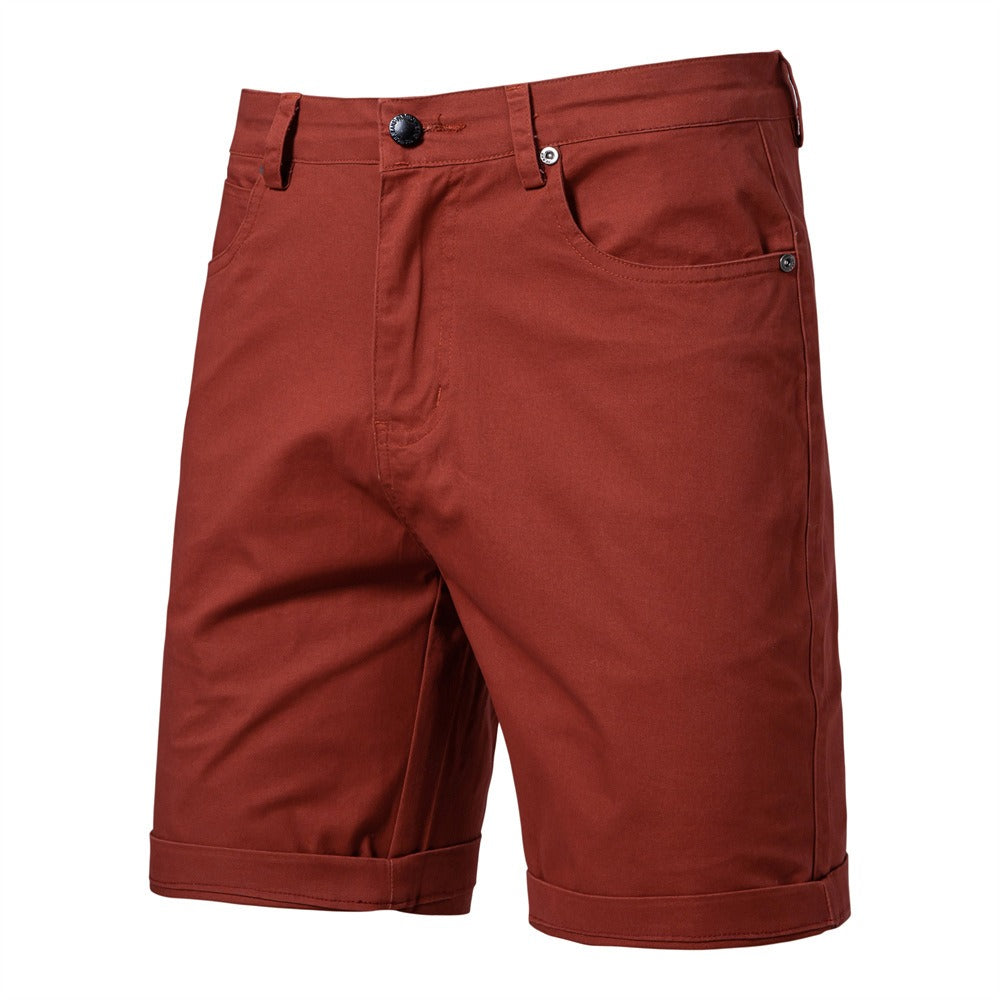 Herren Baumwolle Casual Cargo Shorts Sommer Slim Fit 5-Zoll Straight-Leg Short | ST010 