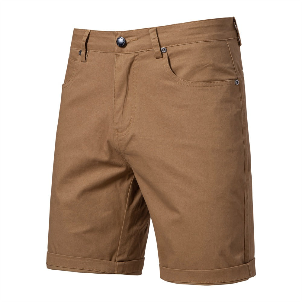 Herren Baumwolle Casual Cargo Shorts Sommer Slim Fit 5-Zoll Straight-Leg Short | ST010 