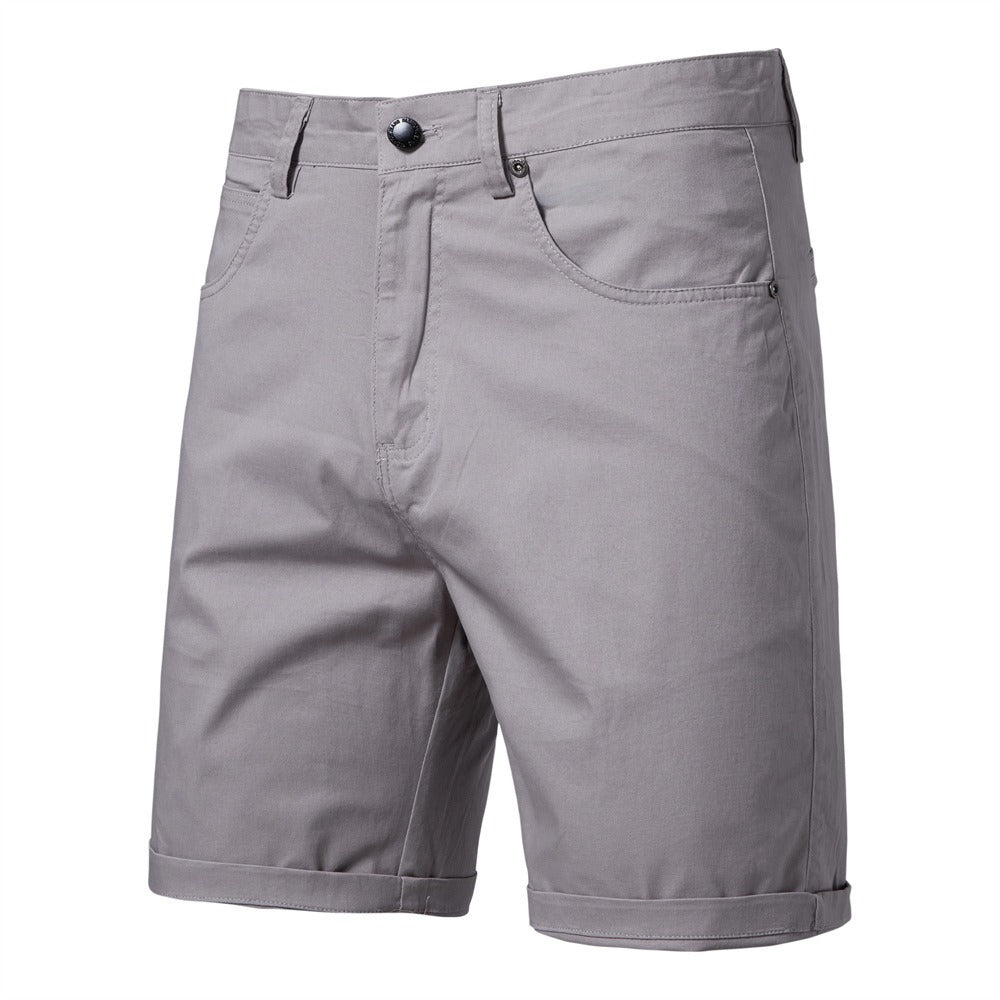 Herren Baumwolle Casual Cargo Shorts Sommer Slim Fit 5-Zoll Straight-Leg Short | ST010 