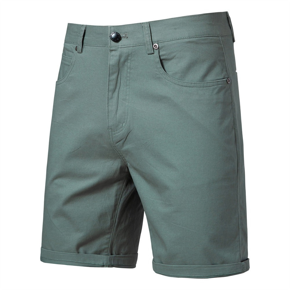 Herren Baumwolle Casual Cargo Shorts Sommer Slim Fit 5-Zoll Straight-Leg Short | ST010 