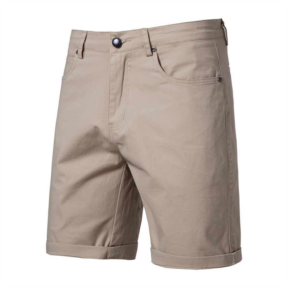 Herren Baumwolle Casual Cargo Shorts Sommer Slim Fit 5-Zoll Straight-Leg Short | ST010 