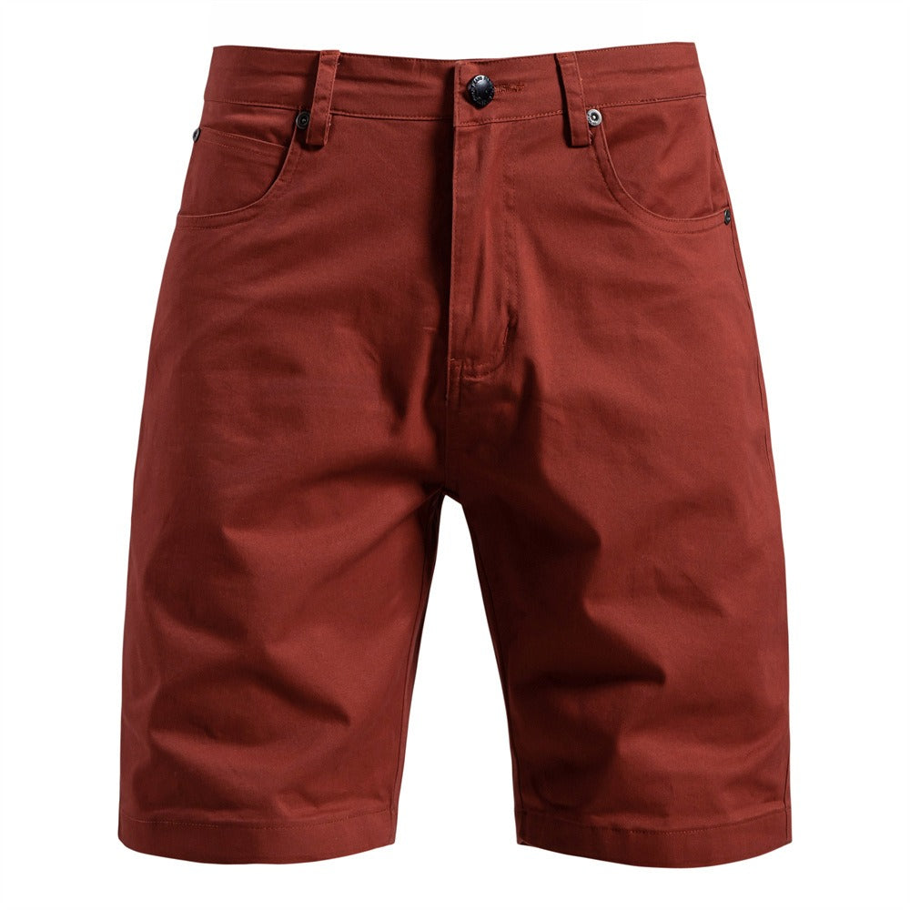 Herren Baumwolle Casual Cargo Shorts Sommer Slim Fit 5-Zoll Straight-Leg Short | ST010 