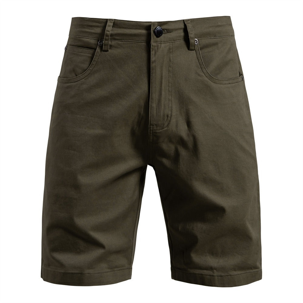 Herren Baumwolle Casual Cargo Shorts Sommer Slim Fit 5-Zoll Straight-Leg Short | ST010 