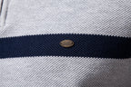 Herren-Strickpullover mit Stehkragen und halbem Reißverschluss – Lässiger Colorblock-Pullover | SW135 