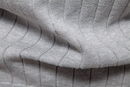 Herren-Strickjacke mit V-Ausschnitt und Farbbesatz – Lässiger, locker sitzender Pullover mit Knöpfen für den Herbst | SW199 