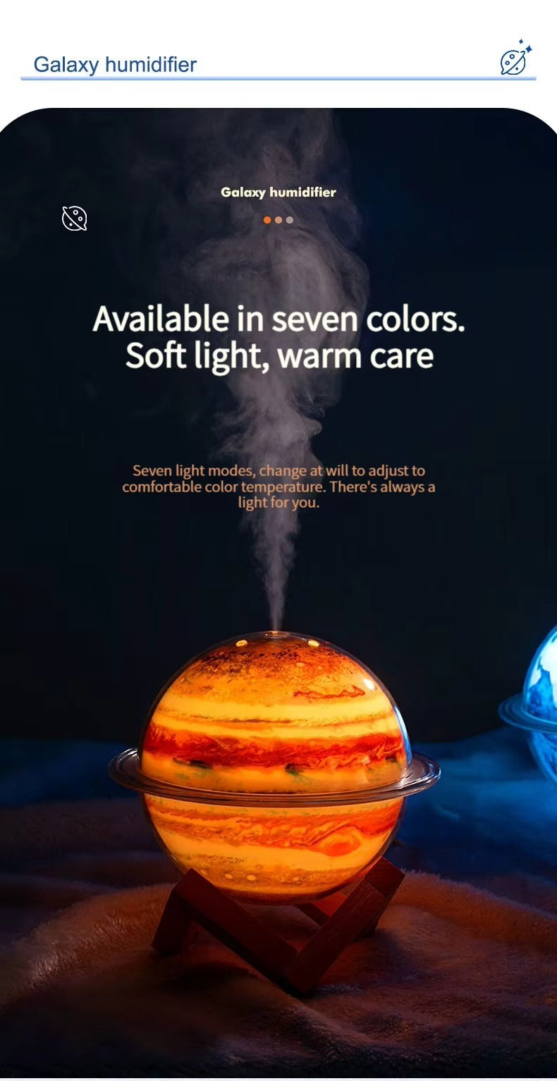 Planet Glow Luftbefeuchter-Set – Diffusoren für ätherische Öle Erde und Jupiter mit LED-Stimmungslicht | SX-E335 