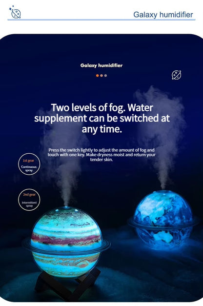 Planet Glow Luftbefeuchter-Set – Diffusoren für ätherische Öle Erde und Jupiter mit LED-Stimmungslicht | SX-E335 