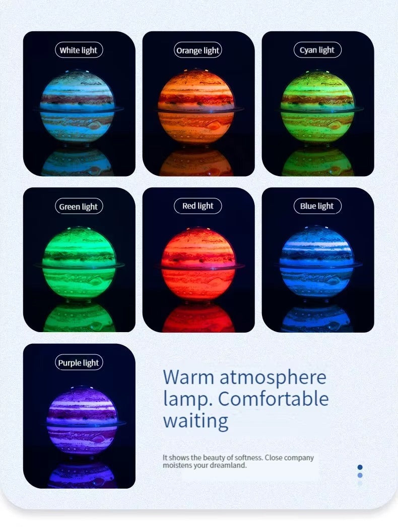 Planet Glow Luftbefeuchter-Set – Diffusoren für ätherische Öle Erde und Jupiter mit LED-Stimmungslicht | SX-E335 
