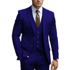 2026 Men‘s 3-Piece Suit Set | Loose Fit Wedding & Business Suit for Big & Tall Gentlemen | Cross-Border Formal Wear | SBT003