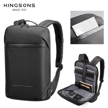 Kingsons Slim Business Rucksack – Wasserdicht, Diebstahlsicher, Laptoptasche | 3210 
