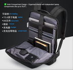 Kingsons Slim Business Rucksack – Wasserdicht, Diebstahlsicher, Laptoptasche | 3210 