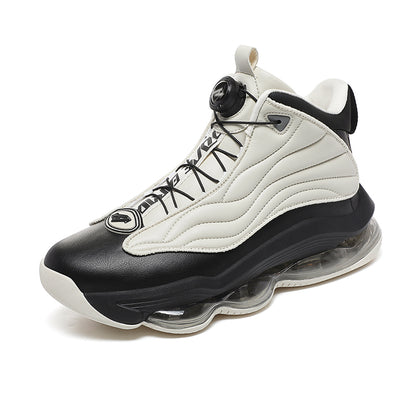 Herren High-Top Basketballschuhe mit Drehriemen &amp; Luftpolster – Street Sport Sneakers | A329 