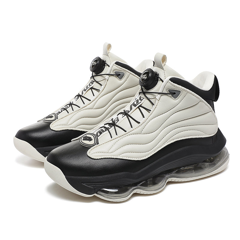 Herren High-Top Basketballschuhe mit Drehriemen &amp; Luftpolster – Street Sport Sneakers | A329 