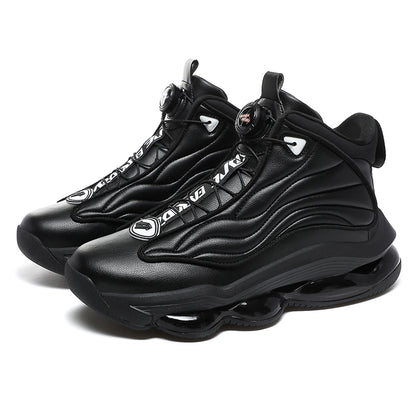 Herren High-Top Basketballschuhe mit Drehriemen &amp; Luftpolster – Street Sport Sneakers | A329 