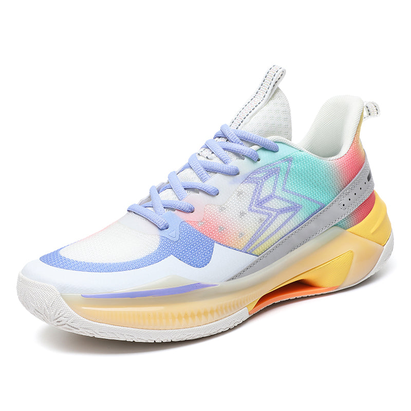 Bunte, fliegende, gewebte Basketball-Sneaker für Herren, hochelastisch, atmungsaktiv, Laufschuhe | 6805