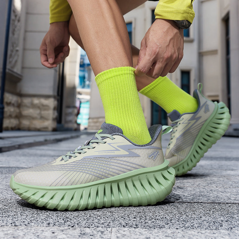 Atmungsaktive Unisex-Laufschuhe – Leichte Flyknit-Sneaker | A526 