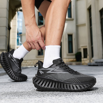 Atmungsaktive Unisex-Laufschuhe – Leichte Flyknit-Sneaker | A526 