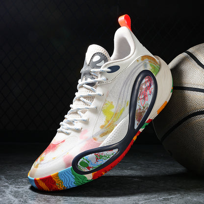 Basketball-Sneaker mit hohem Grip für Herren – Straßensportschuhe für Jugendliche mit strapazierfähiger Gummisohle | 8506 