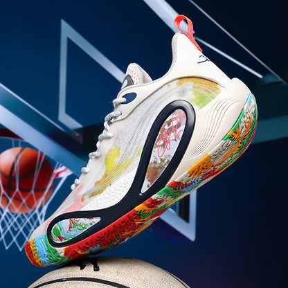 Basketball-Sneaker mit hohem Grip für Herren – Straßensportschuhe für Jugendliche mit strapazierfähiger Gummisohle | 8506 