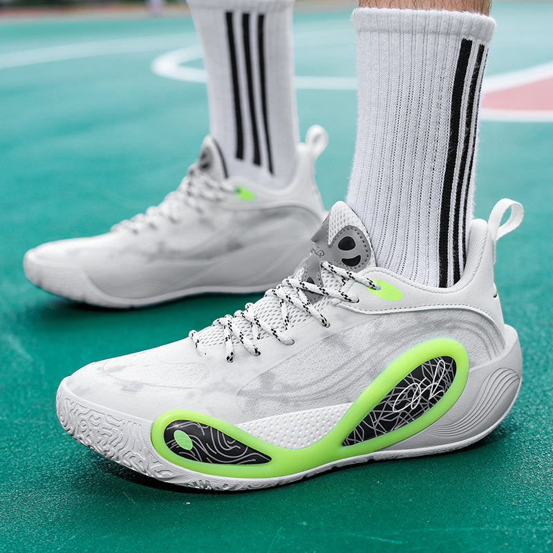 Basketball-Sneaker mit hohem Grip für Herren – Straßensportschuhe für Jugendliche mit strapazierfähiger Gummisohle | 8506 