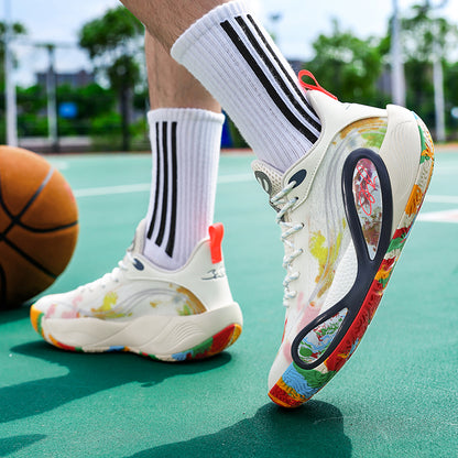 Basketball-Sneaker mit hohem Grip für Herren – Straßensportschuhe für Jugendliche mit strapazierfähiger Gummisohle | 8506 