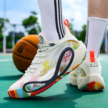 Basketball-Sneaker mit hohem Grip für Herren – Straßensportschuhe für Jugendliche mit strapazierfähiger Gummisohle | 8506 