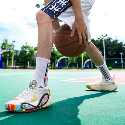Basketball-Sneaker mit hohem Grip für Herren – Straßensportschuhe für Jugendliche mit strapazierfähiger Gummisohle | 8506 