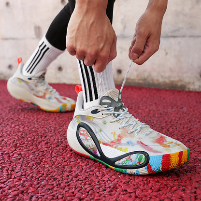 Basketball-Sneaker mit hohem Grip für Herren – Straßensportschuhe für Jugendliche mit strapazierfähiger Gummisohle | 8506 