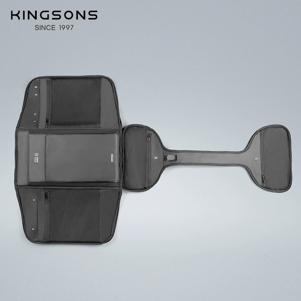 Kingsons TSA Anti-Diebstahl-Rucksack – Schnittfest &amp; Business-Reisetasche | 9474 