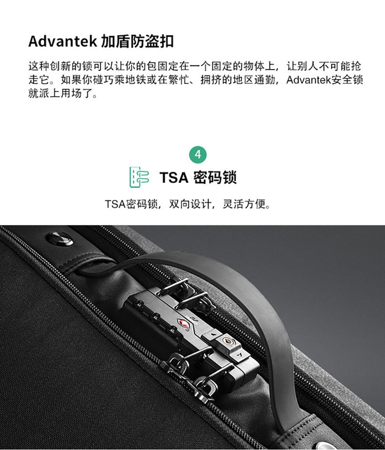 Kingsons TSA Anti-Diebstahl-Rucksack – Schnittfest &amp; Business-Reisetasche | 9474 