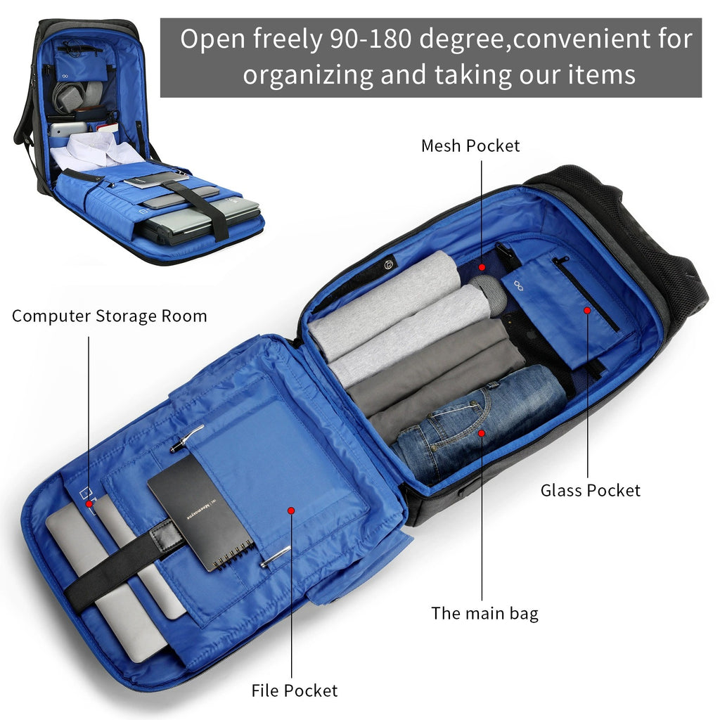 Kingsons KS3149W Diebstahlsicherer Business-Rucksack – USB, TSA-Schloss, wasserdicht | KS3149W 