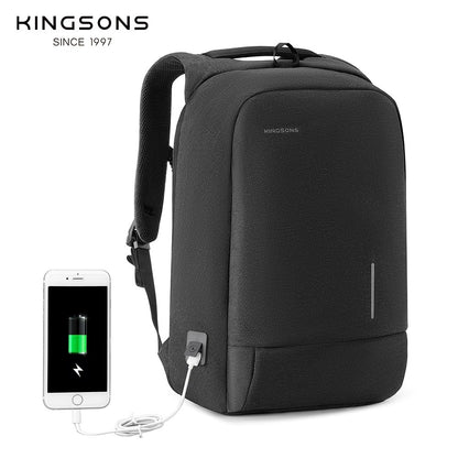 Kingsons KS3149W Diebstahlsicherer Business-Rucksack – USB, TSA-Schloss, wasserdicht | KS3149W 