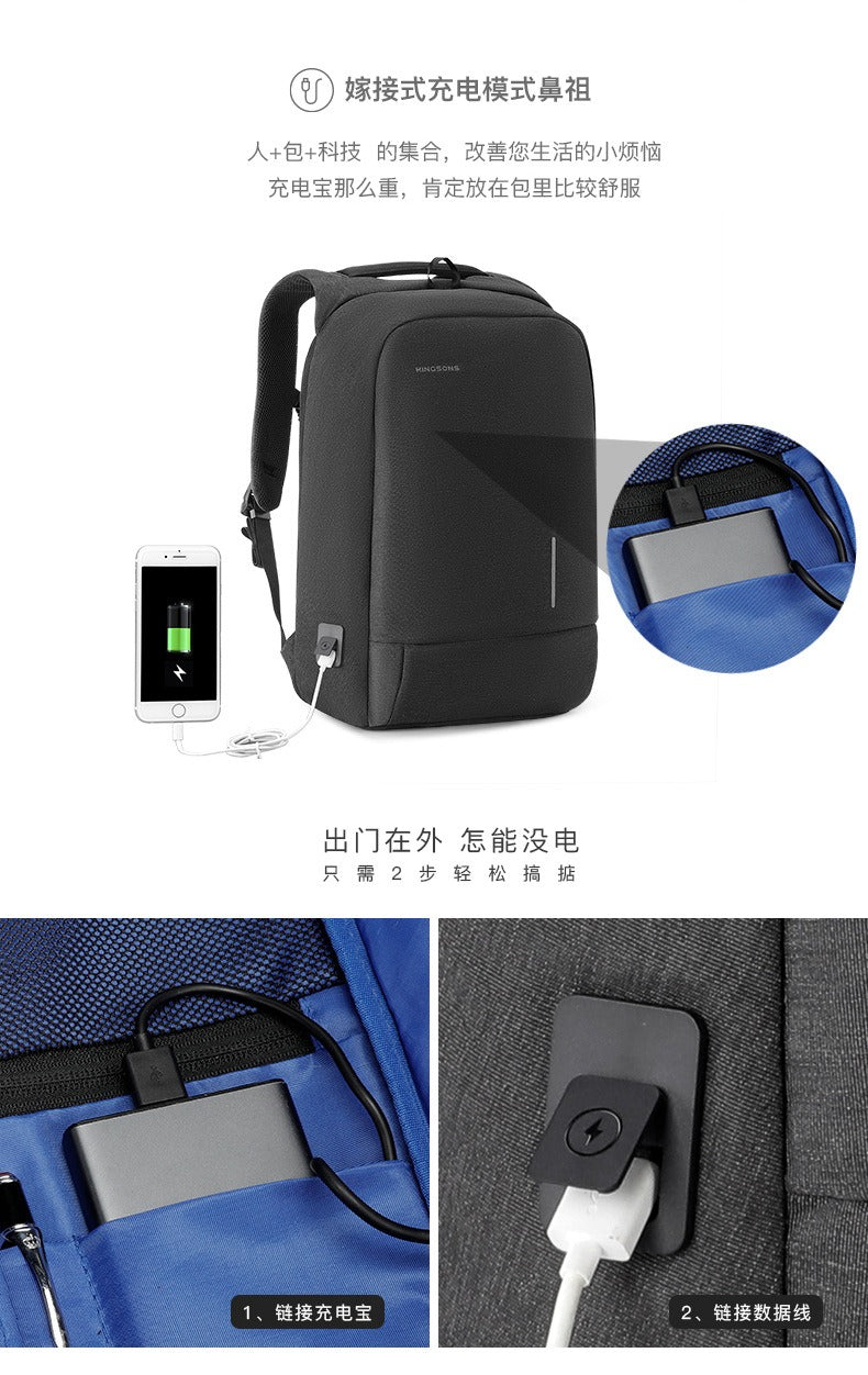 Kingsons KS3149W Diebstahlsicherer Business-Rucksack – USB, TSA-Schloss, wasserdicht | KS3149W 