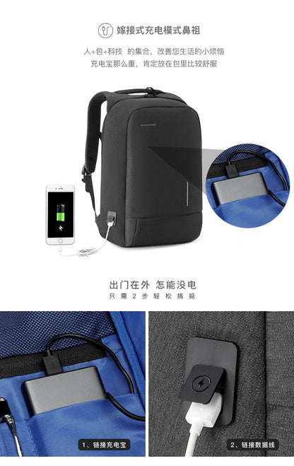 Kingsons KS3149W Diebstahlsicherer Business-Rucksack – USB, TSA-Schloss, wasserdicht | KS3149W 