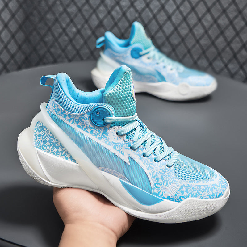 Men's High-Top Basketball Shoes Luminous Sports Sneakers with Enhanced Grip for Performance | 8010