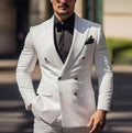 Men's Premium 2pcs Suits – Formal Wedding Groom Attire in Multiple Colors