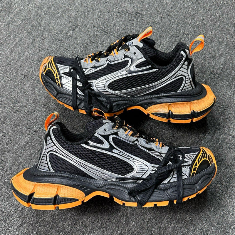 Unisex Paris 3XL Thick-Soled Dad Sneakers Retro Running Shoes Height-Increasing Casual Lace-Up Trainers