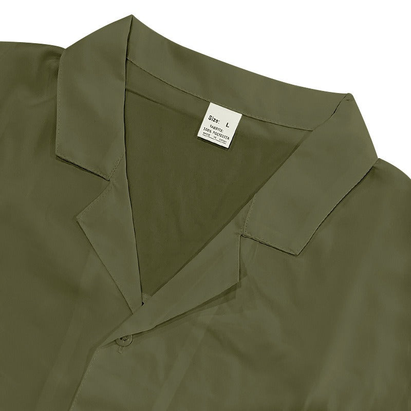 Premium-Strandset mit Tonnenkragen für Herren – Sommer-Kombination aus Hemd und Shorts mit entspannter Passform | YH-23100 