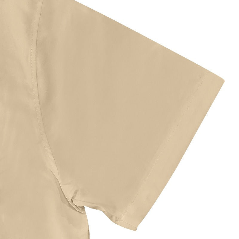 Premium-Strandset mit Tonnenkragen für Herren – Sommer-Kombination aus Hemd und Shorts mit entspannter Passform | YH-23100 