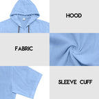 Herren Leinenhemd mit Kapuze und kurzen Ärmeln – Lässige, lockere Passform | YH-2454 