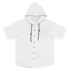 Herren Leinenhemd mit Kapuze und kurzen Ärmeln – Lässige, lockere Passform | YH-2454 