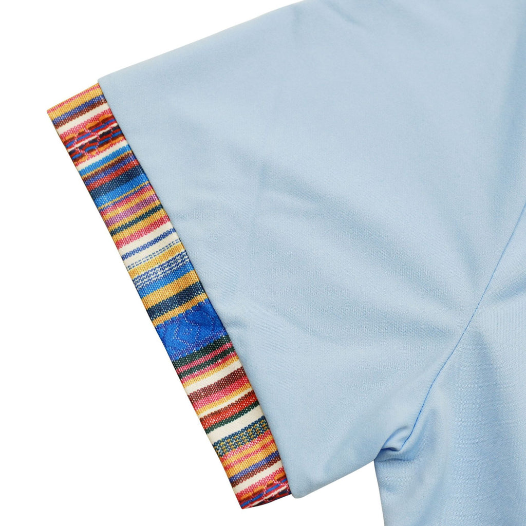 Herren American Summer Casual Atmungsaktives Poloshirt Boho Color-Block Slim-Fit Kurzarm-Oberteil | YH-5 