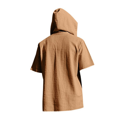 Lässiges Herren-Hoodie aus Leinen – Leicht, lässig &amp; cool im Küstenstil | YH-CW15 