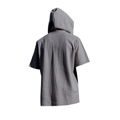 Lässiges Herren-Hoodie aus Leinen – Leicht, lässig &amp; cool im Küstenstil | YH-CW15 