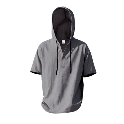 Lässiges Herren-Hoodie aus Leinen – Leicht, lässig &amp; cool im Küstenstil | YH-CW15 