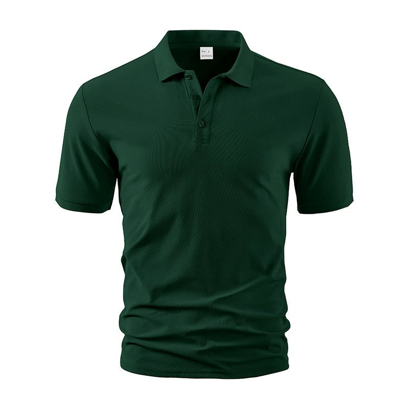 Schweres Polo-T-Shirt für Herren im Sommer – Atmungsaktives, locker sitzendes, lässiges Business-Kurzarmshirt | YH-DS7