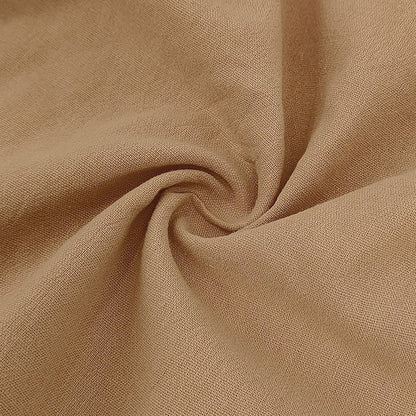 Herren Leinen Strandshorts Gewaschene Knopfleiste Relaxed Fit Fünf-Punkt-Shorts | YH-WW9 