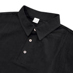 Herren-Poloshirt aus Leinen im britischen Gentleman-Stil, lockere Passform, Sommer, kurze Ärmel | YHBKCS-20 