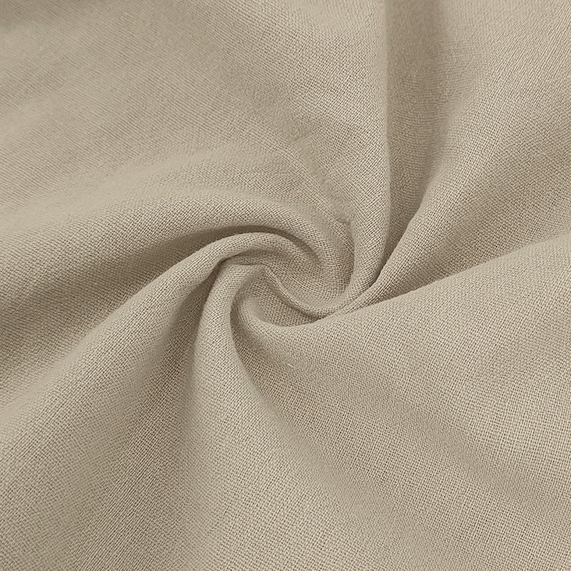 Herren-Poloshirt aus Leinen im britischen Gentleman-Stil, lockere Passform, Sommer, kurze Ärmel | YHBKCS-20 