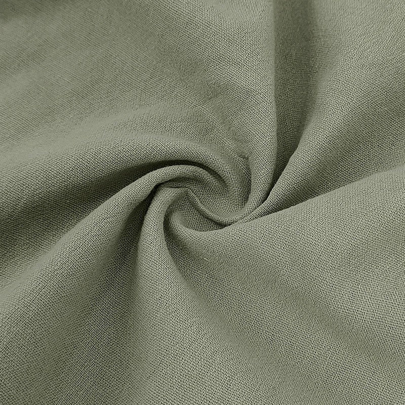 Herren-Poloshirt aus Leinen im britischen Gentleman-Stil, lockere Passform, Sommer, kurze Ärmel | YHBKCS-20 